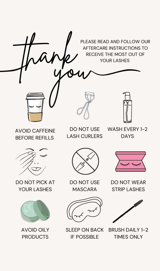 Aftercare Card Canva Template