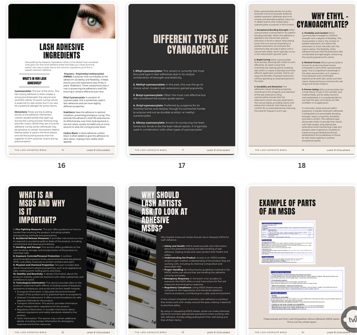 Ultimate Lash Adhesive Bible E-Book