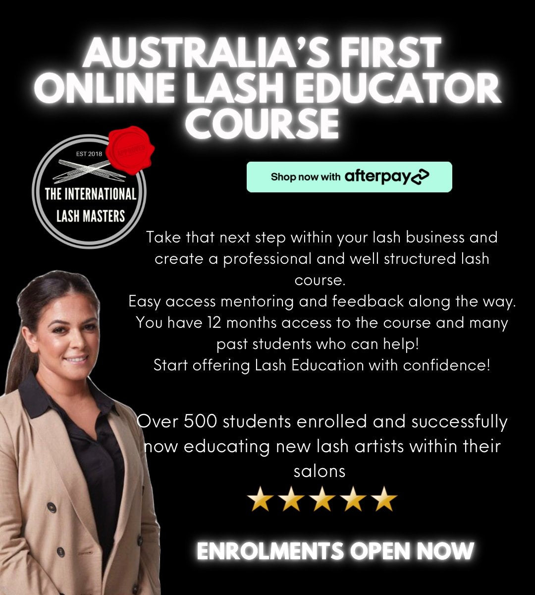 Online Lash Educator Course - Become a Lash Extension Trainer and Create your own Lash Course