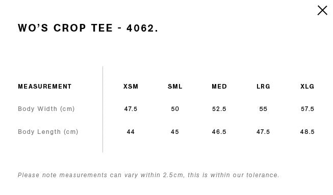 Reflective Womens Crop Tee- White